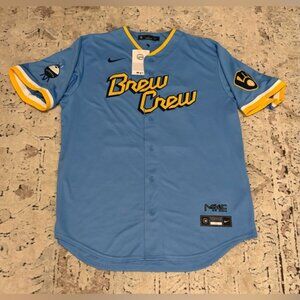 Nike Authentic Milwaukee Brewers City Connect Yelich #22 Jersey